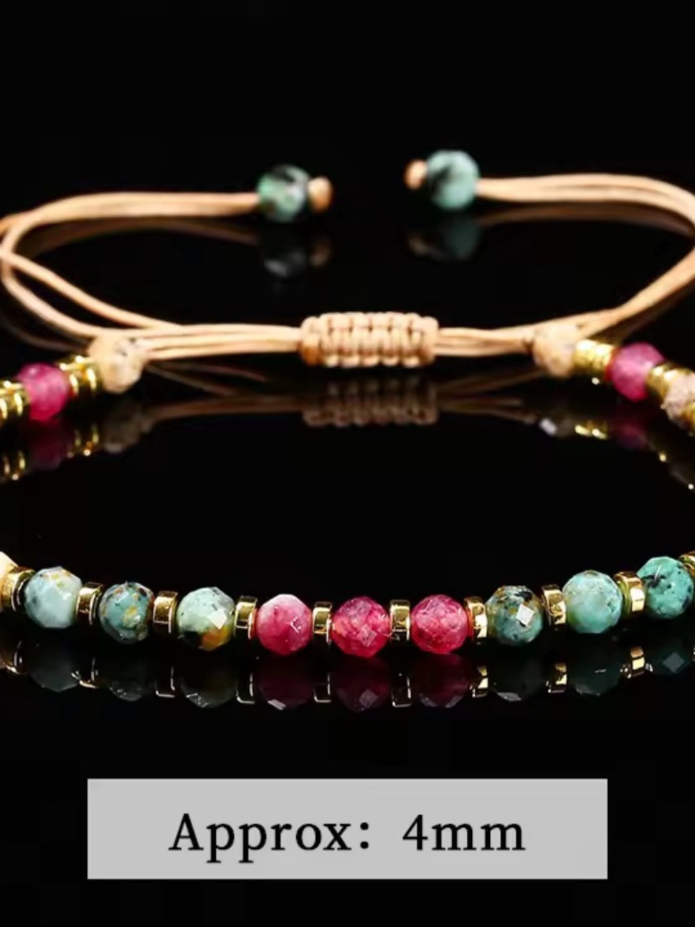 Handmade Multicolor Natural stone Bracelet - Picture 4 of 5